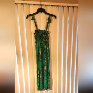 A sleeveless sun dress